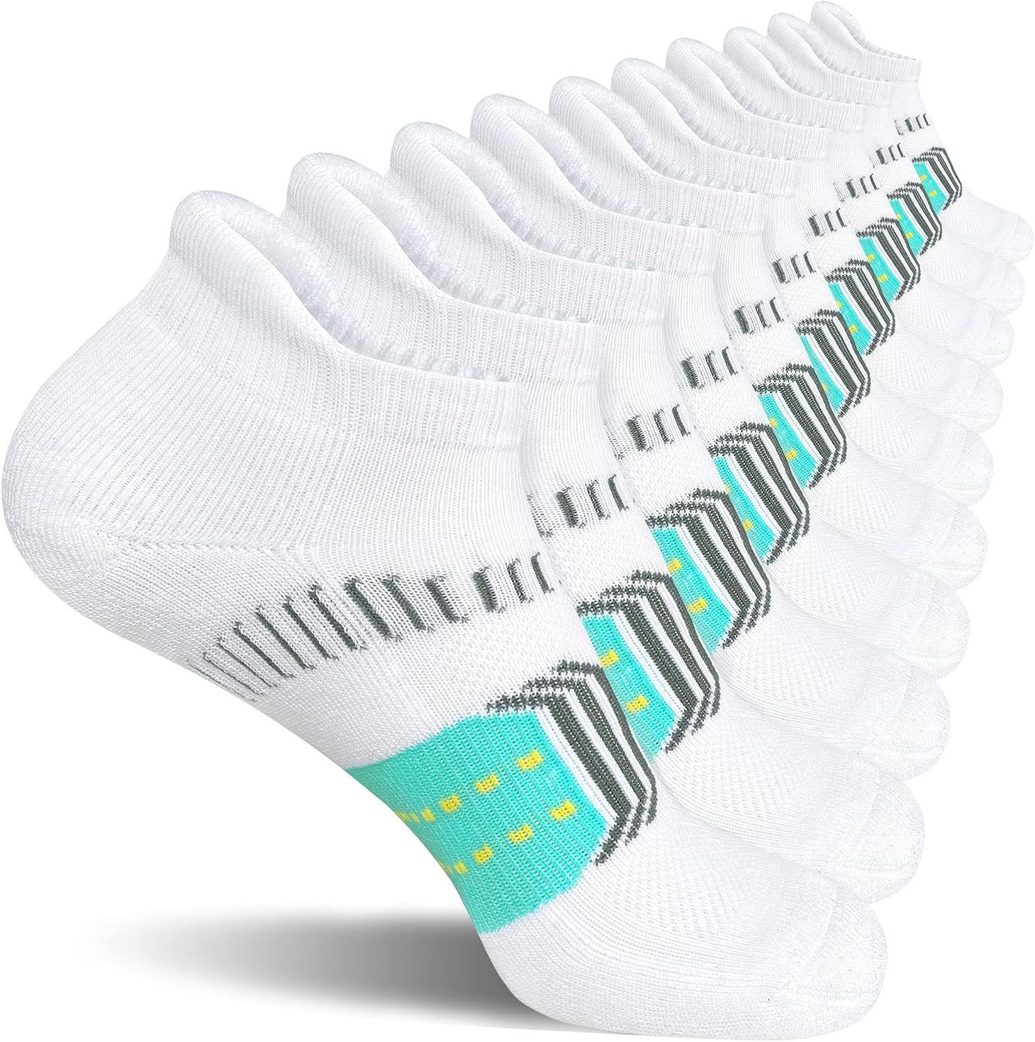 Detalle de suaskk Womens Athletic Cushioned Anti-Blister Comfort Running Ankle Socks (5 Pairs)