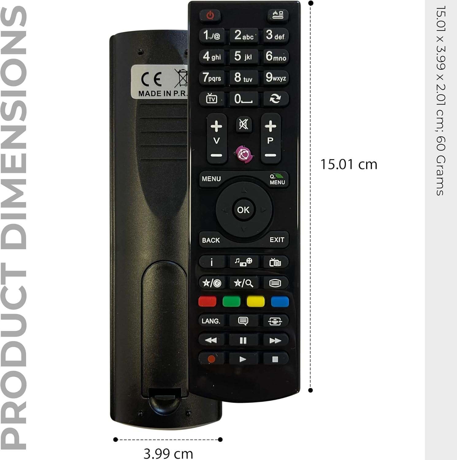 Thumbnail 4 de Télécommande Tel-CGV pour décodeur CGV Premio Sat HD-W3 / W4 / W5