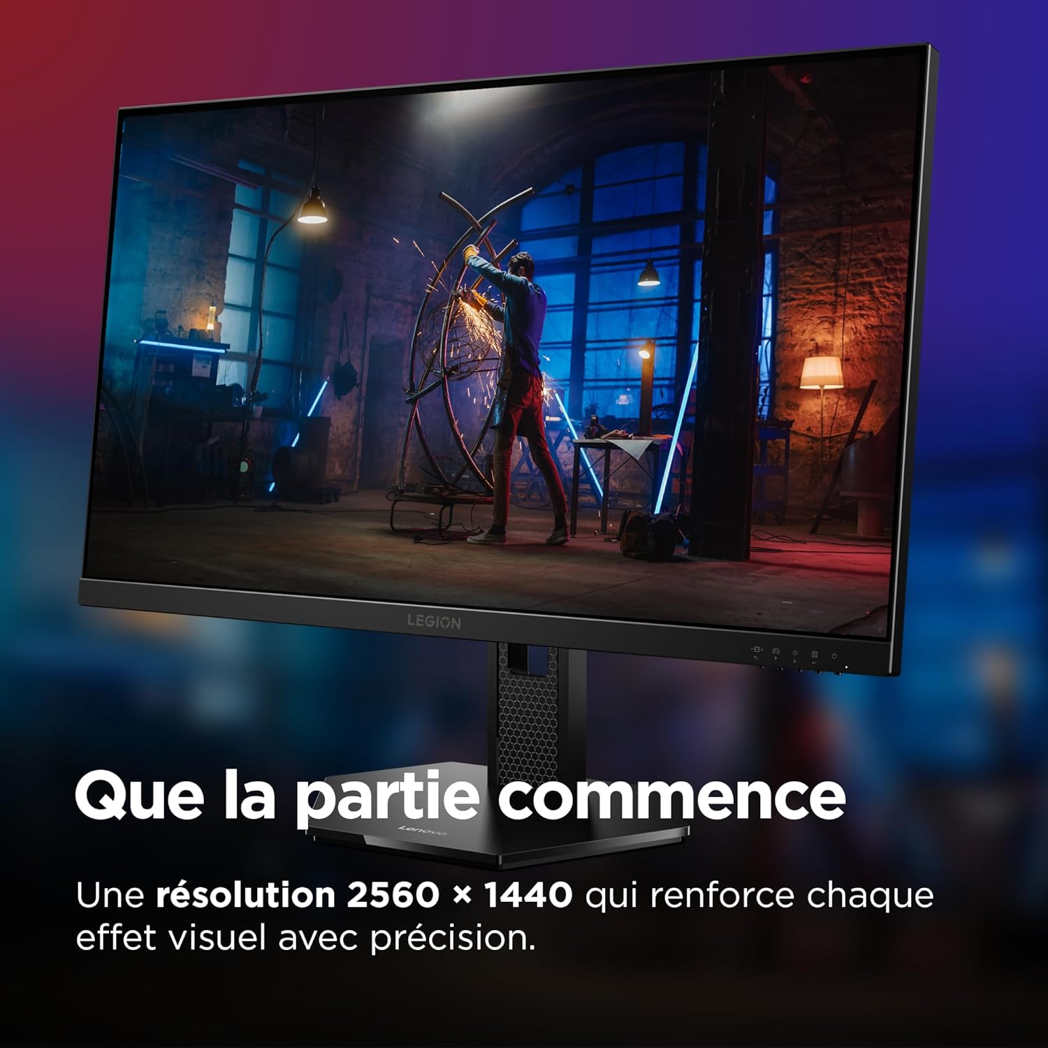 Thumbnail 2 de Lenovo Legion 27Q-10 — Écran gaming de 27 pouces QHD avec Eyesafe, 240 Hz et IPS