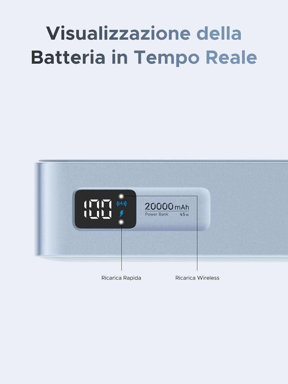 Thumbnail 6 de UGREEN MagFlow Qi2 Power Bank 25W 20.000 mAh con ricarica magnetica MagSafe e USB-C PD 45W