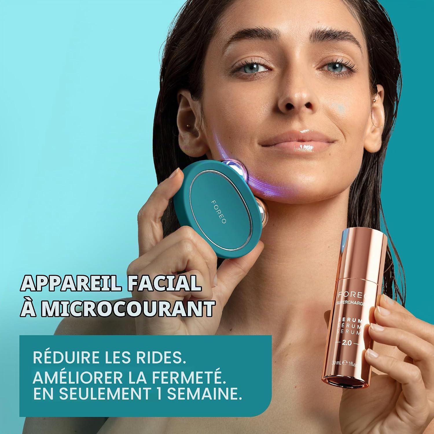 Detalle 2 de FOREO BEAR 2 – Appareil micro-courant visage liftant et tonifiant avancé