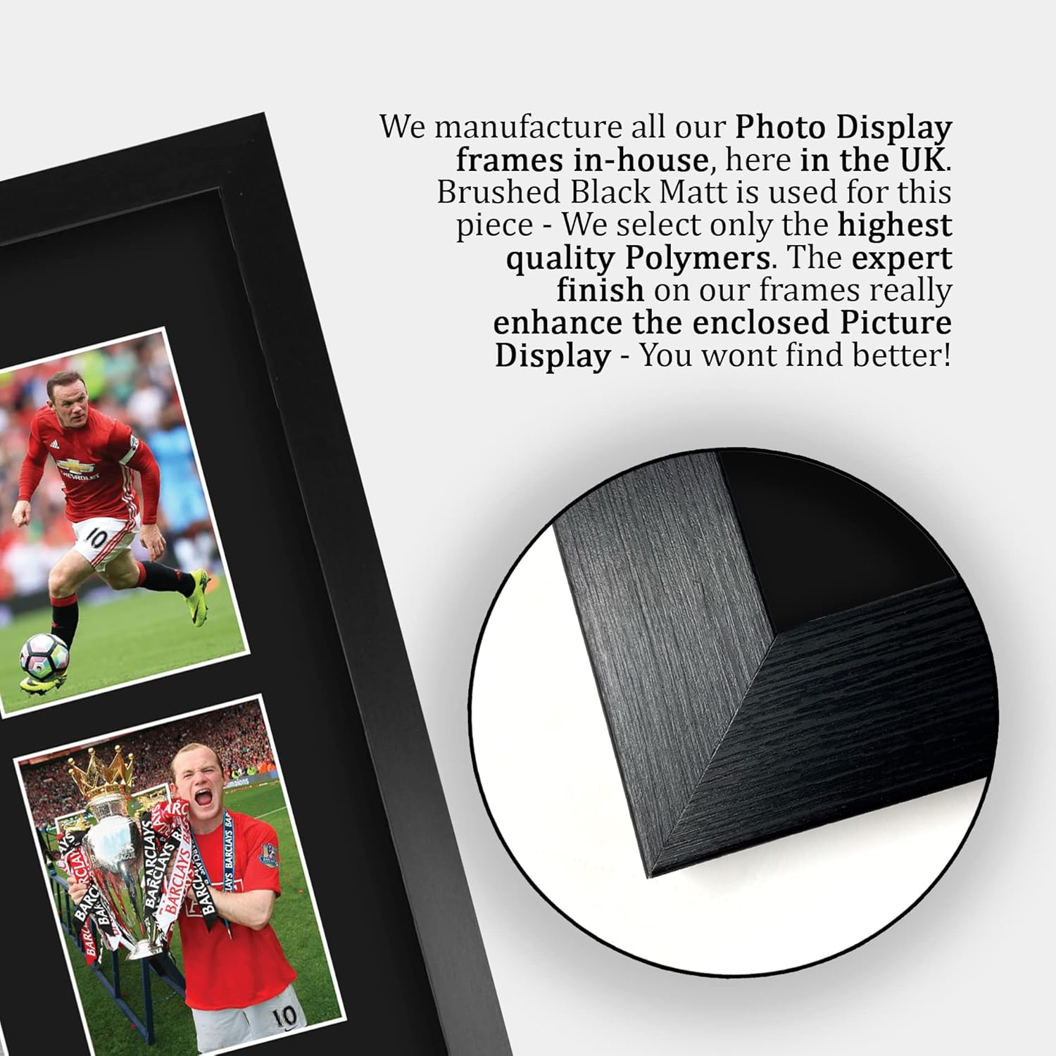 Thumbnail 5 de HWC Trading FR A3 Wayne Rooney framed printed autograph picture (A3) for football fans