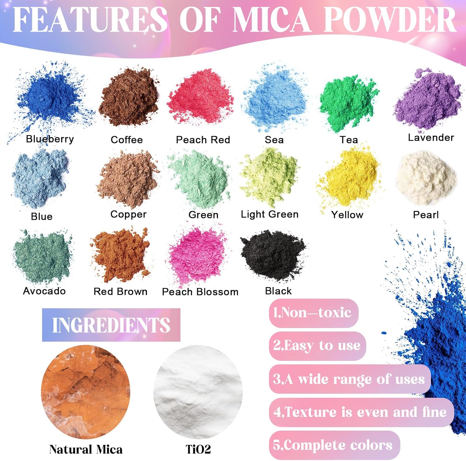 Thumbnail 2 de Ghguole Kit de Resina Epoxi 4.15kg con Pigmento y Brillo 🎨