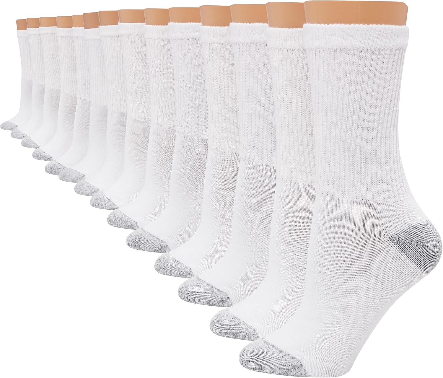 Thumbnail 5 de Hanes Women's Cushioned Crew Socks (10-Pack)