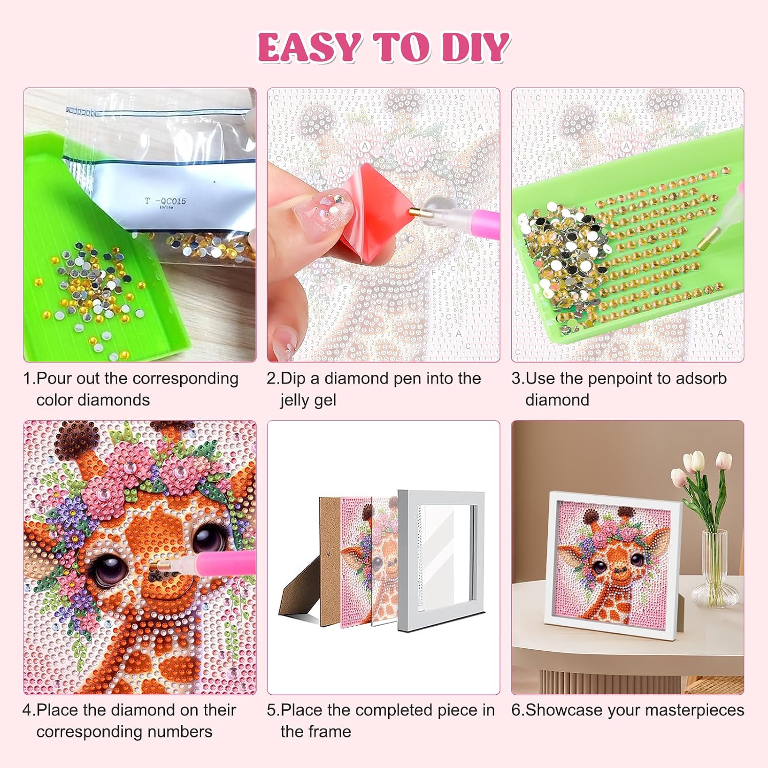 Thumbnail 6 de RICUVED Diamond Art Kit, 7.1 x 7.1-Inch