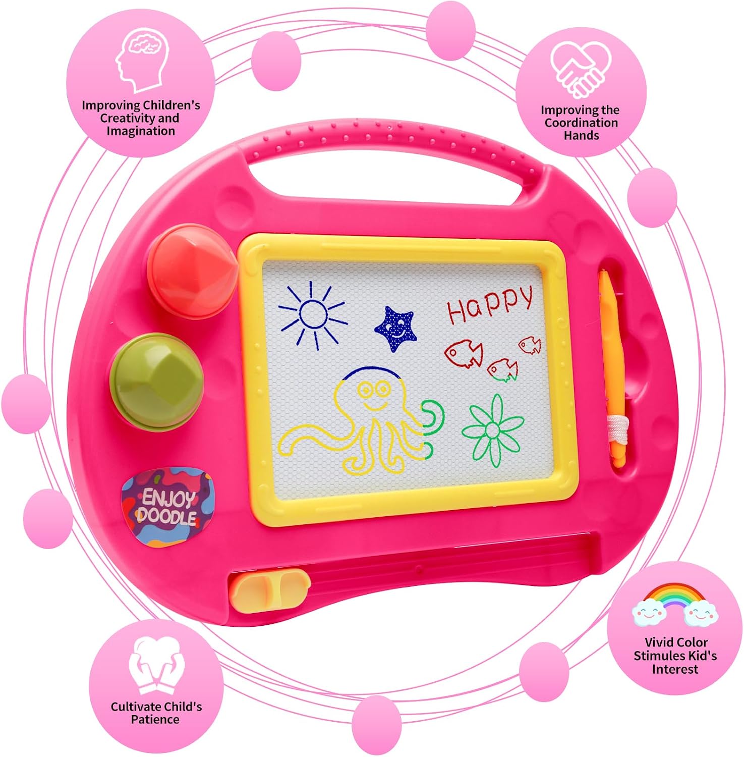 Detalle 2 de BABLOCVID Magnetic Drawing Board, ABS