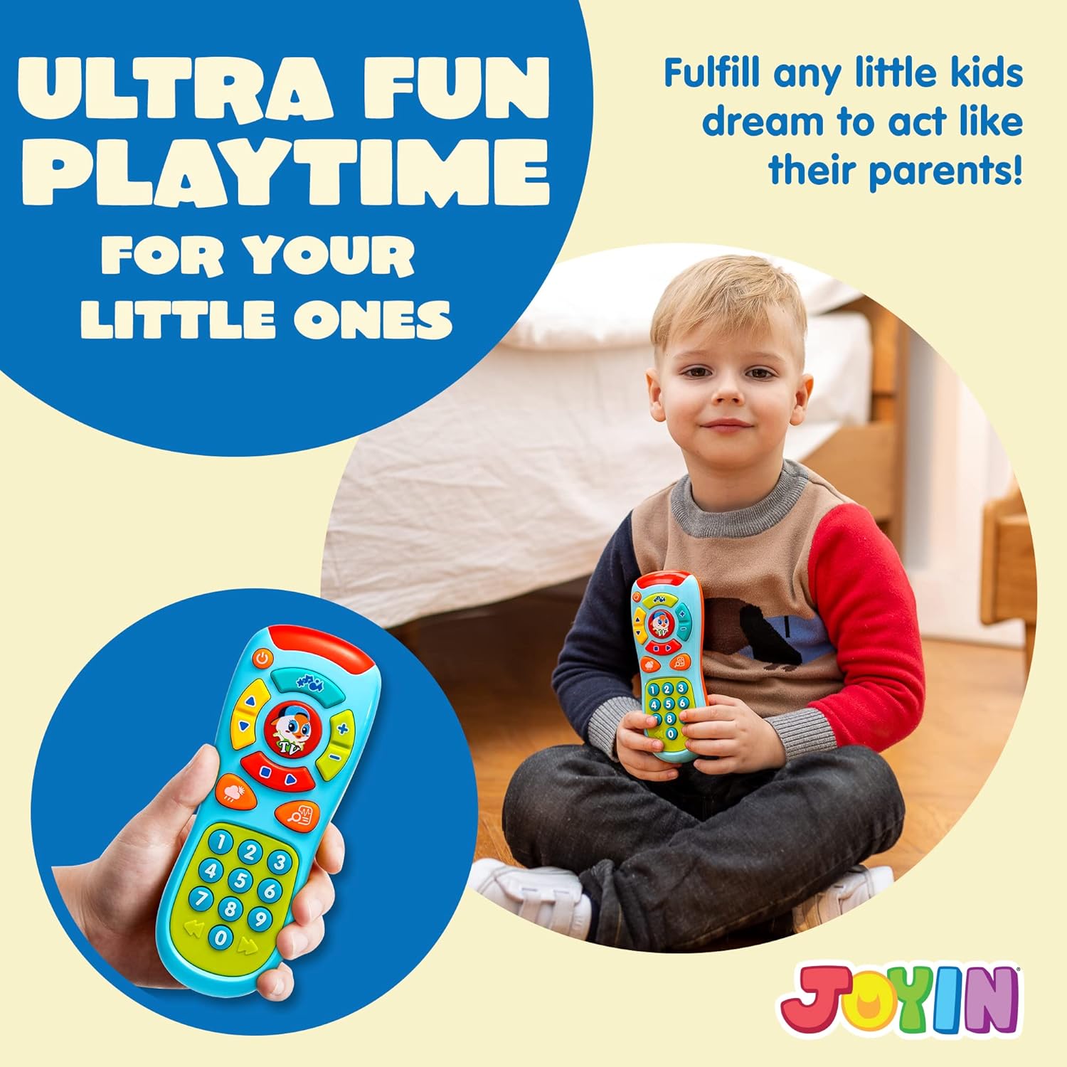 Thumbnail 5 de JOYIN Musikalische Spielzeuge für Babies – Baby Telefon Spielzeug mit Fernbedienung und Smartphone-Funktionen (2er Set, ab 6 Monaten)
