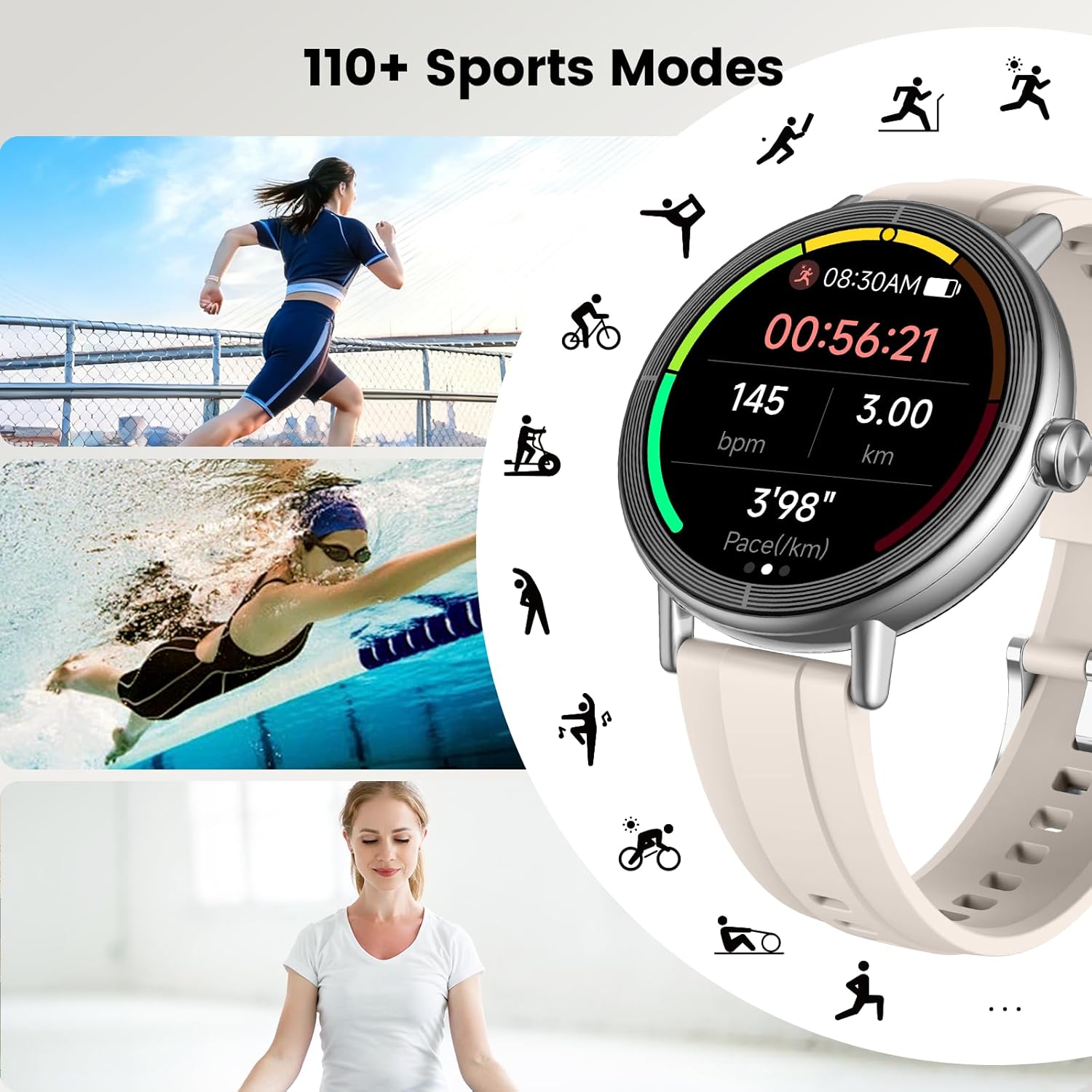 Thumbnail 2 de Cillso Smart Watch for Women 1.27-inch