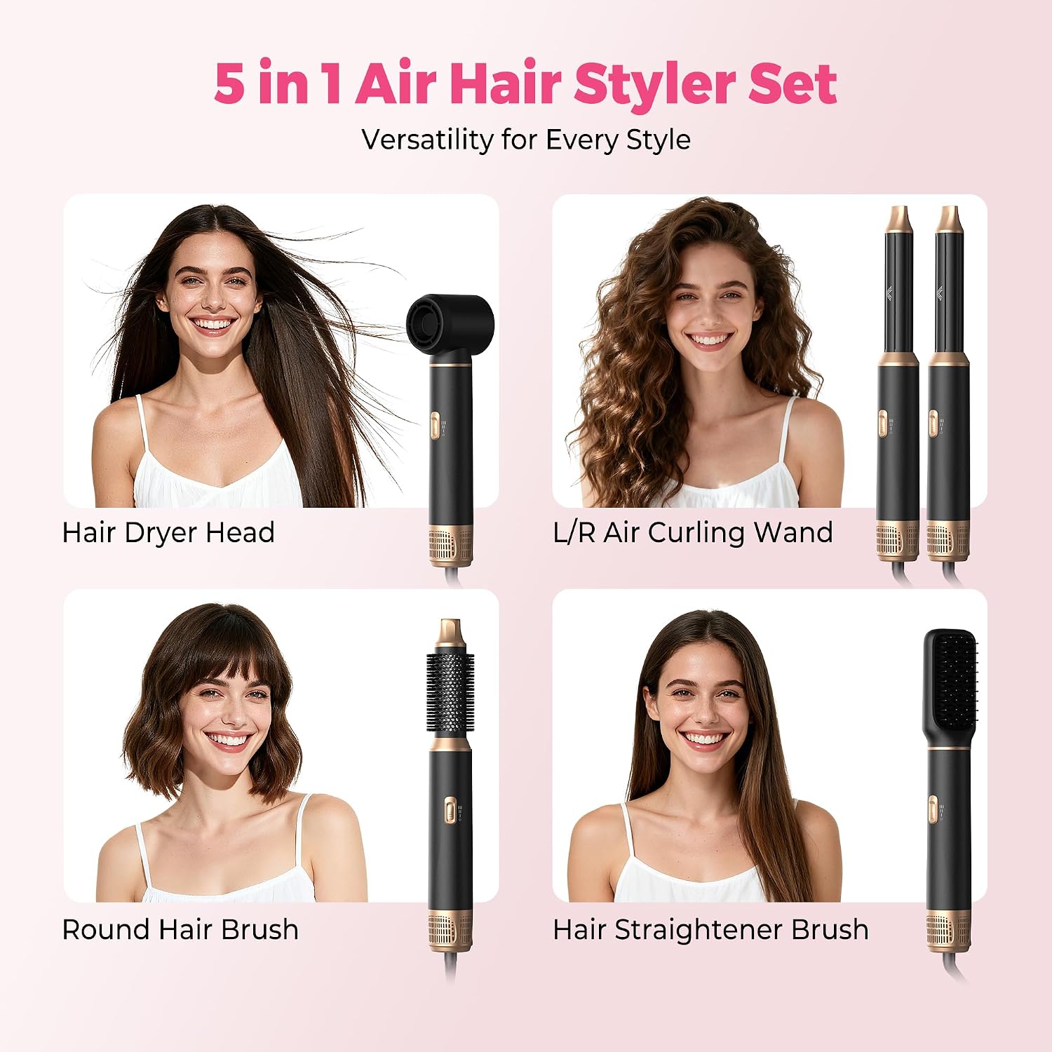 Thumbnail 2 de Atopskins Stylingbürsten Airbrush 5 in 1: All-in-One Haarstyler mit Coanda-Technologie