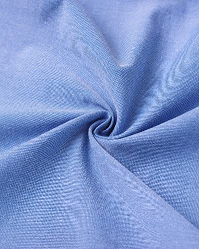 Thumbnail 5 de J.VER Mens Shirts Long Sleeve Oxford Button Down Non Iron in Blue – Regular Fit
