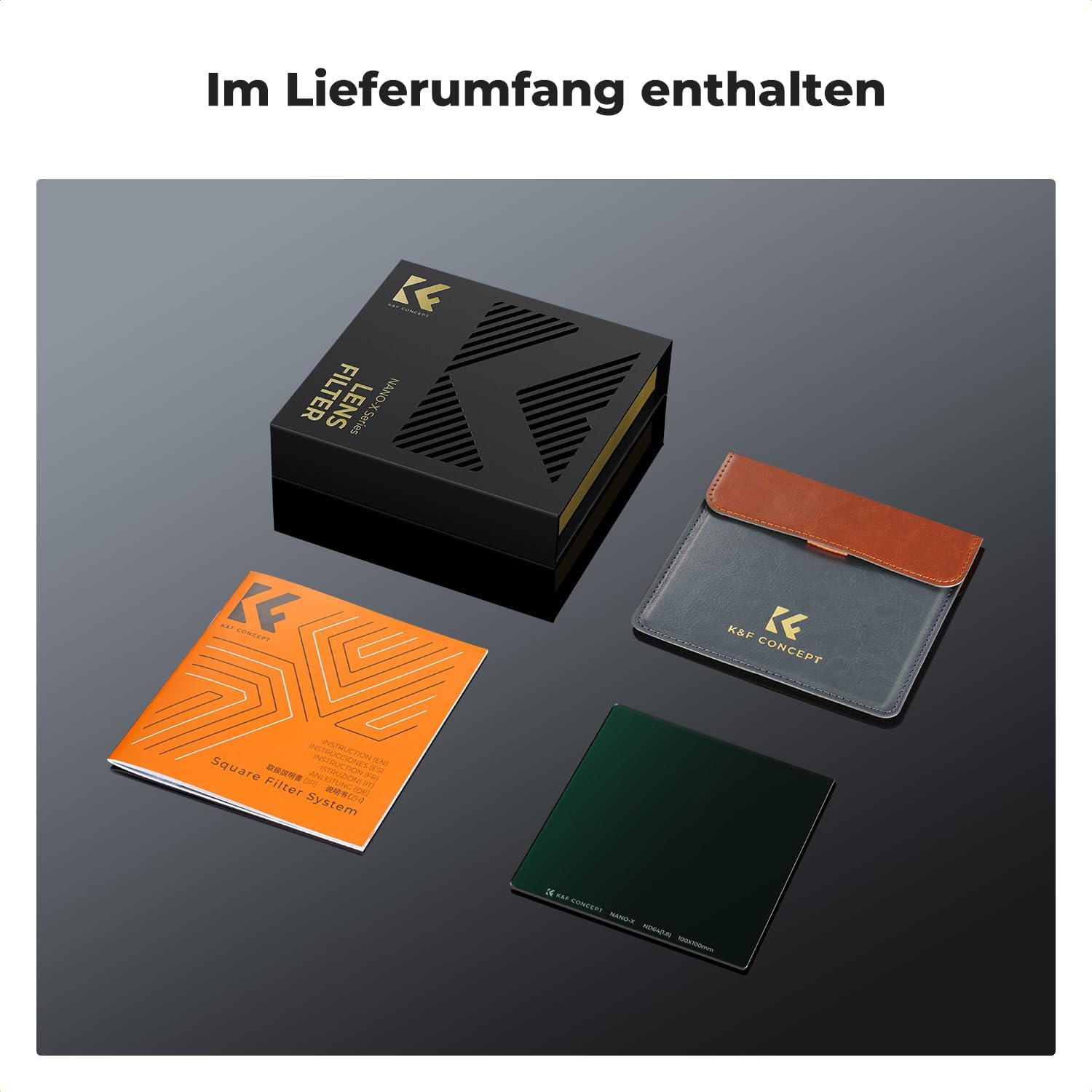 Thumbnail 6 de K&F Concept Nano-X ND64 100x100mm Rechteckfilter