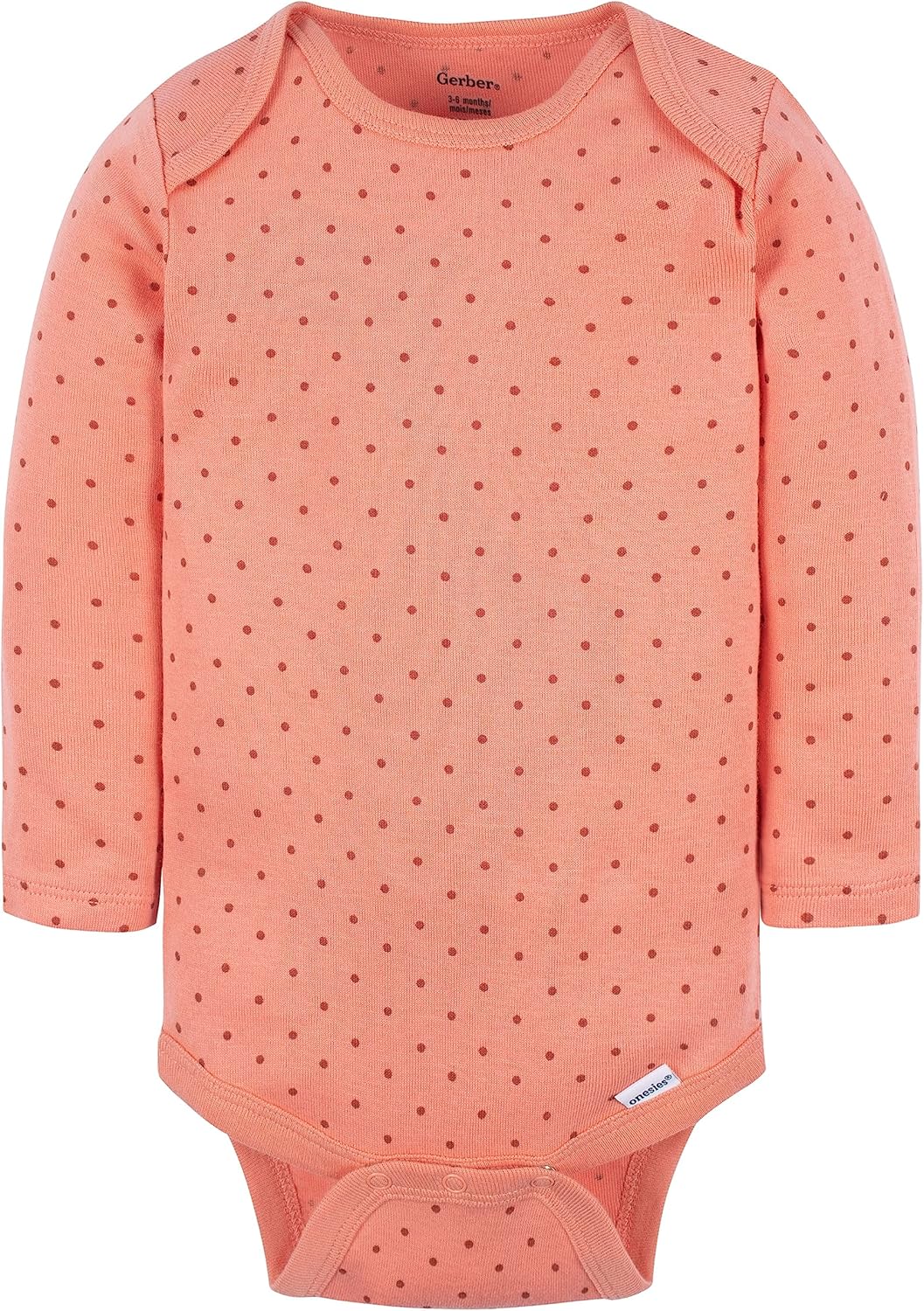 Detalle 2 de Gerber Baby Girls 6-pack Long-sleeve Onesies Bodysuits – Soft Cotton Everyday Essentials