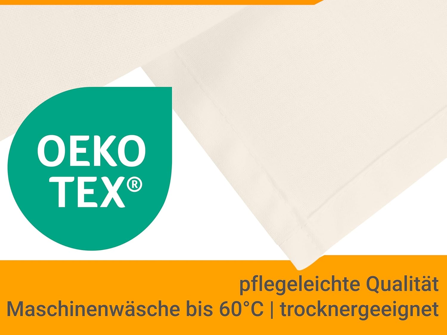 Thumbnail 5 de Npluseins Drap 180x275cm – Drap sans élastique, 100% coton, naturel