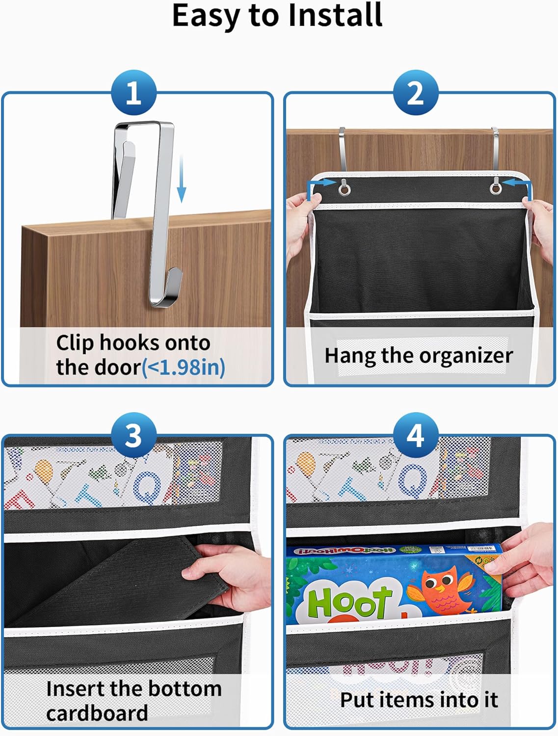 Thumbnail 6 de JARLINK Over The Door Organizer 44 lb