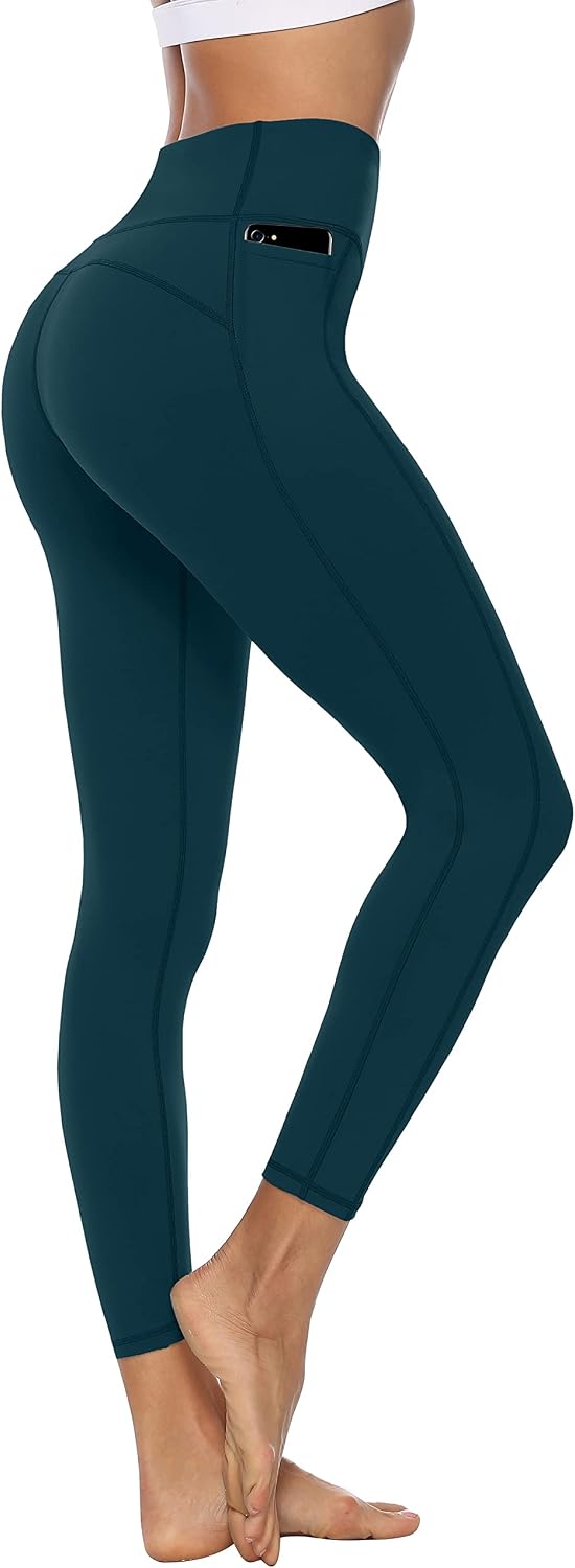 Detalle de Persit Damen Sport-Leggings mit Taschen, blickdicht – Yogahose & Streetwear