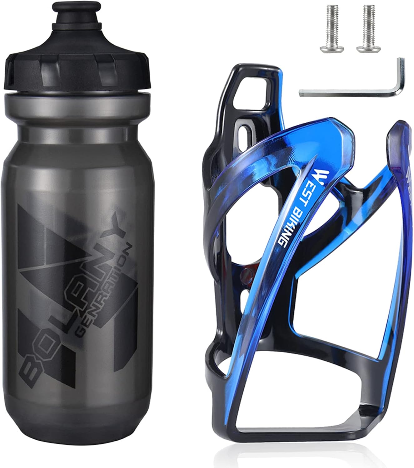 Flaschenhalter Fahrrad – Verbesserte Version, unzerbrechlich, leicht & farbenfroh