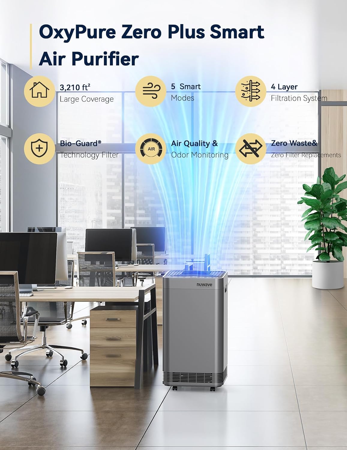 Thumbnail 1 de Nuwave OxyPure Zero Plus Air Purifier 3210 ft² 🌬