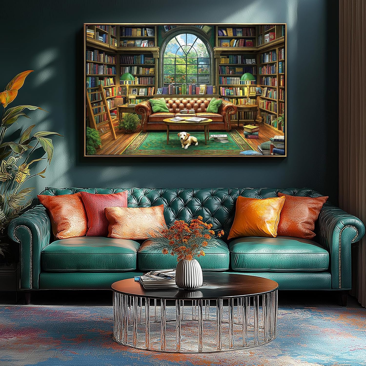 Thumbnail 3 de Blueforest BFJIUJIU-00020 Reading Room 1,000-Piece Puzzle, 27.55 x 19.68 in.
