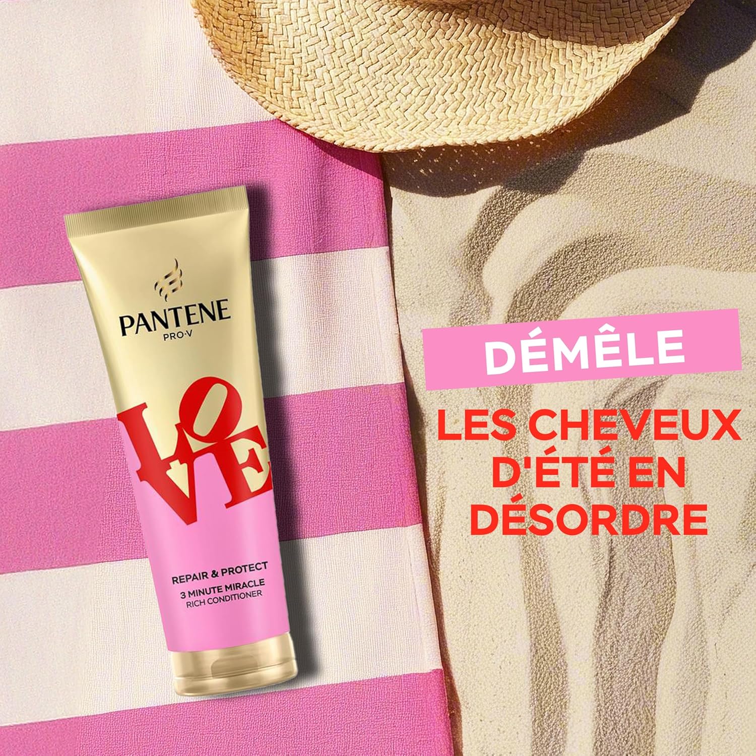 Thumbnail 1 de Pantene Pro-V x Robert Indiana Art Collection: Routine Repair et Protect (Shampooing 250 ml, Soin 220 ml, Masque 300 ml, Huile 100 ml) pour Cheveux Secs et Abîmés