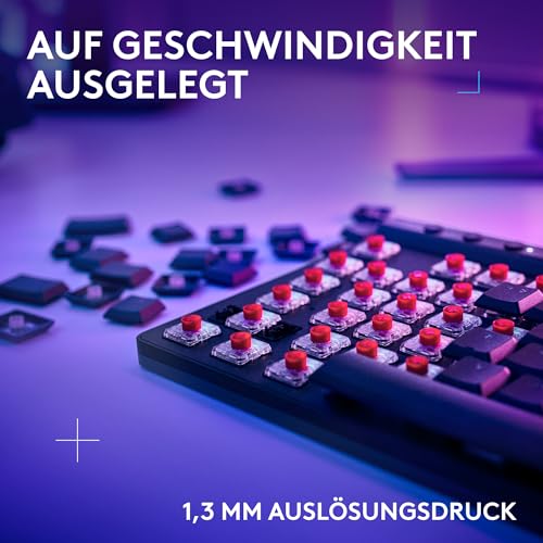 Detalle de Logitech G G515 LIGHTSPEED TKL Kabellose Gaming-Tastatur – QWERTZ, Schwarz (Braune GL-Switches)
