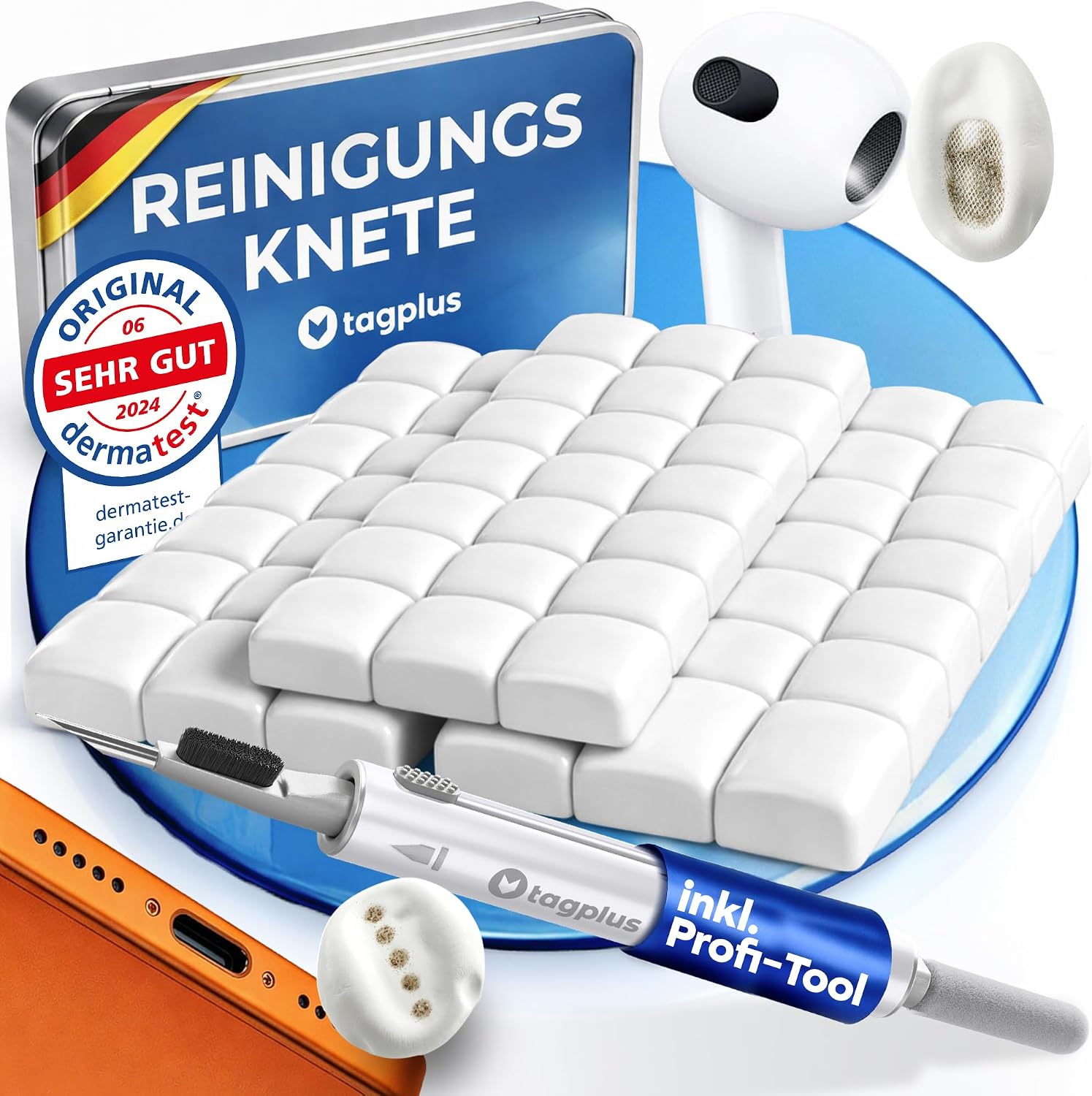 Detalle de tagplus® Reinigungsknete Handy & Kopfhörer
