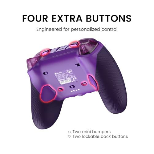 Detalle de GameSir G7 Pro Manette Xbox Filaire/PC Sans Fil, TMR, Violet – Multi-Plateformes et Esport