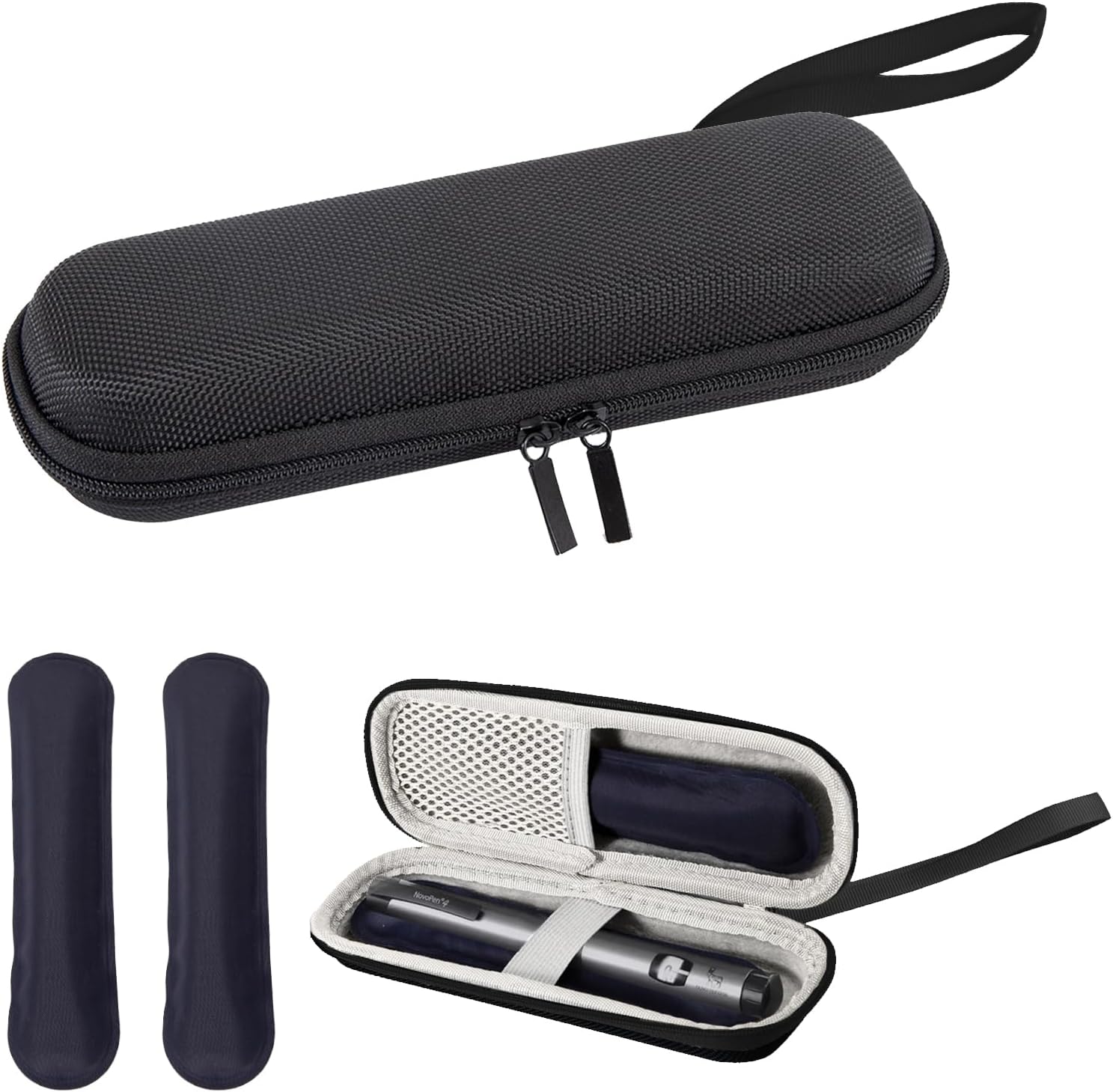 Detalle de Nogsay Insulin Cooler Travel Case with 2 Ice Packs (insulin pen cooler travel pouch)