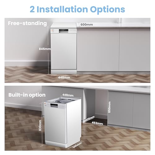 Thumbnail 6 de COMFEE' Slimline Dishwasher, 45cm, 10 Place Settings in White