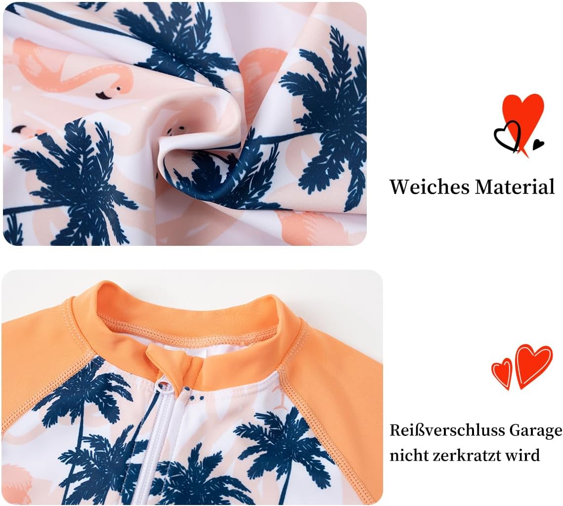 Thumbnail 3 de UMELOK Baby Mädchen Badeanzug UPF 50+ Langarm – Sonnenschutz, Reißverschluss und leichte Pflege