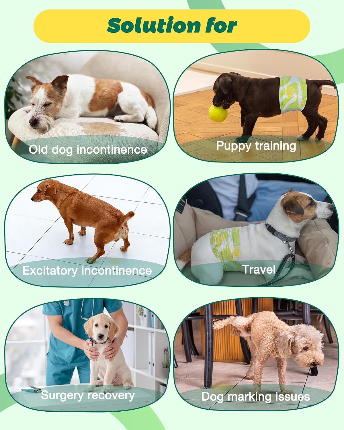 Thumbnail 6 de Dono Disposable Dog Nappies Male 20ct – Wetness Indicator, Leak-Proof, 30–48 cm
