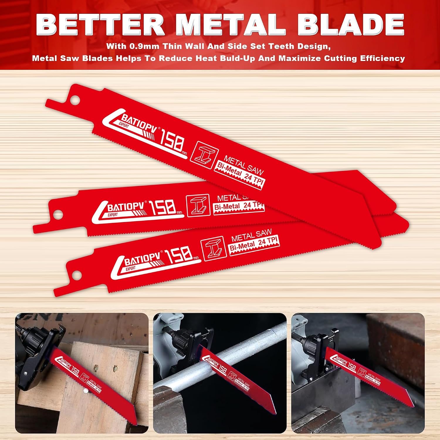 Thumbnail 4 de BATIOPV Reciprocating Saw Blades, 32-piece