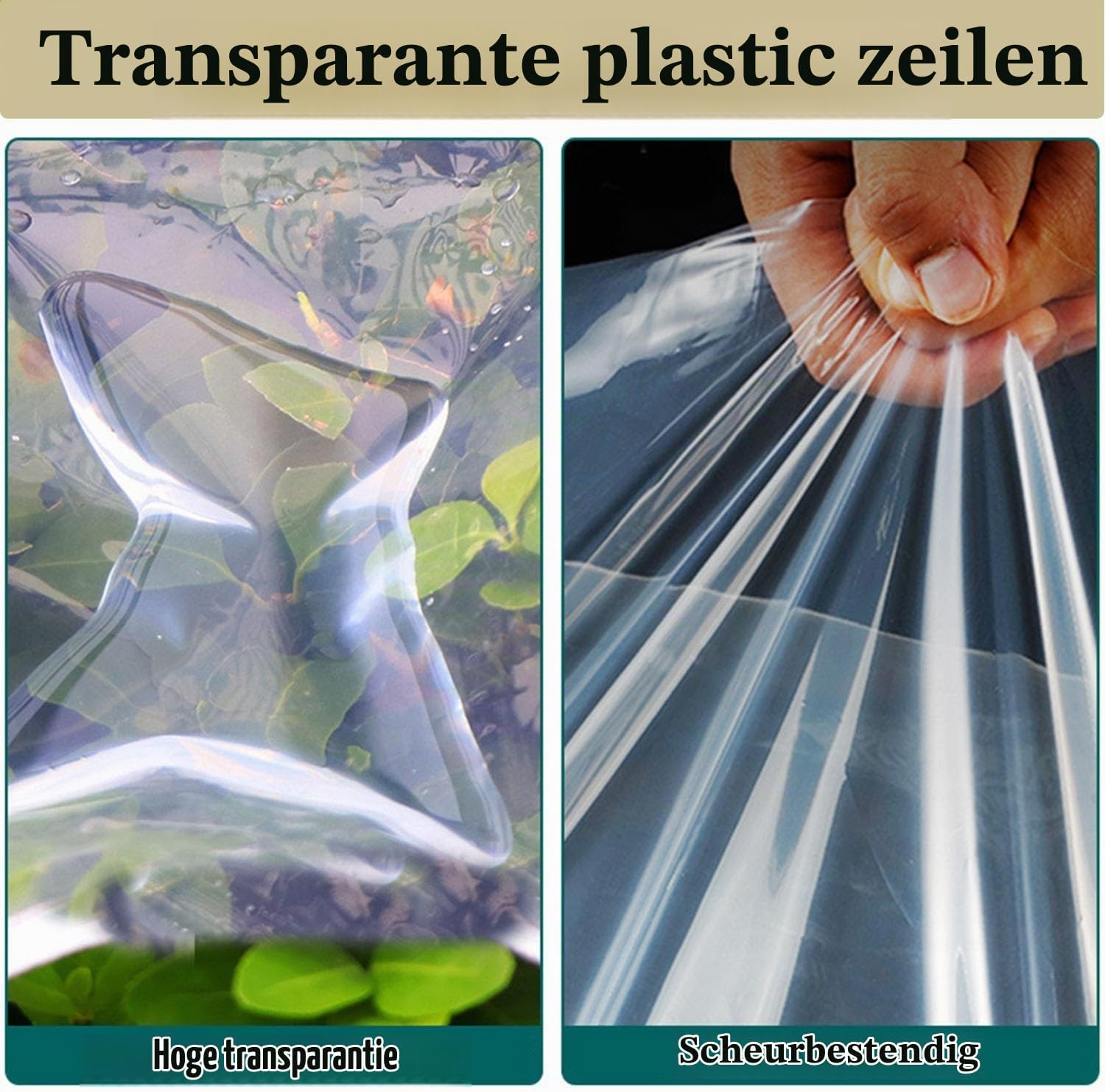 Thumbnail 6 de VOGANLL Plane Transparent mit Ösen transparant afdekzeil 3 x 4 m, waterdicht