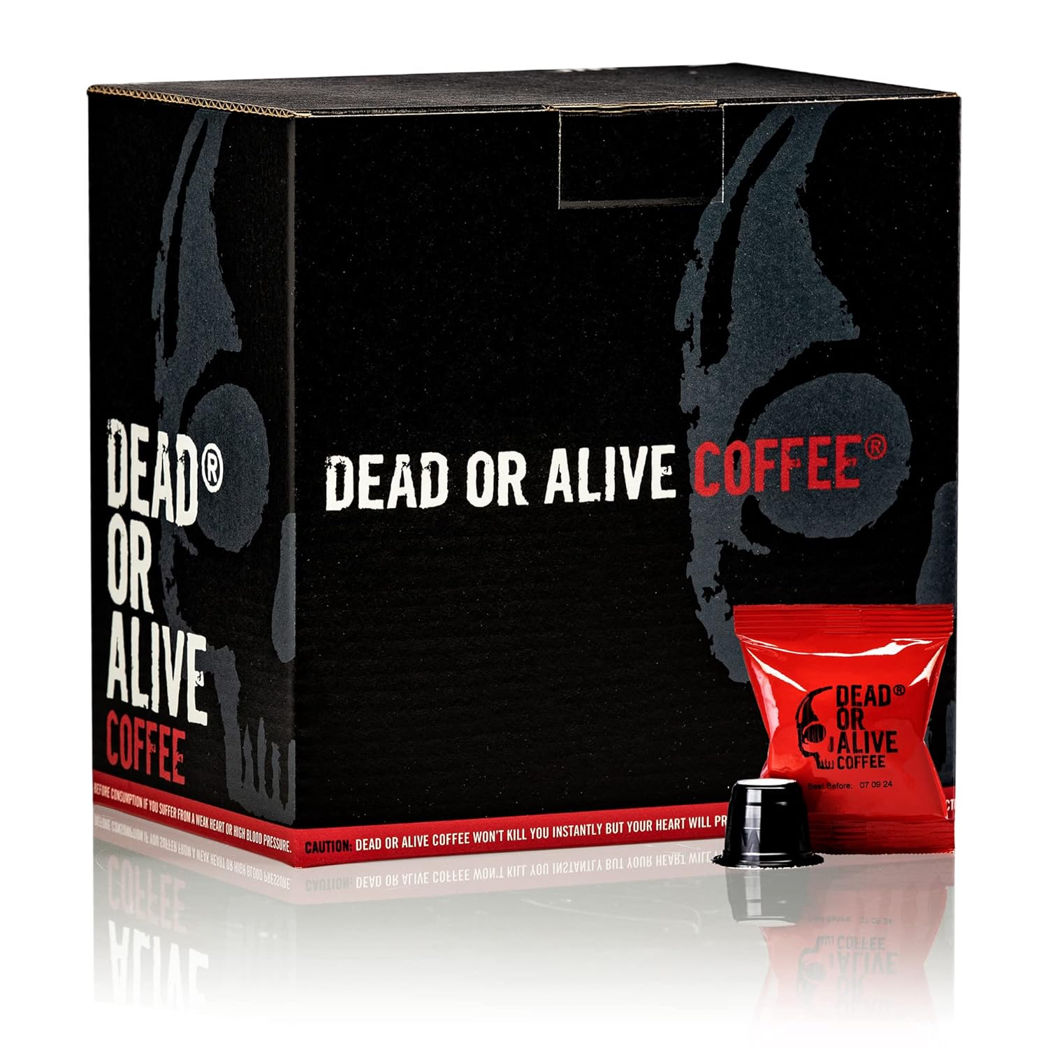 Detalle 2 de DEAD OR ALIVE COFFEE Kapseln – Starke Kaffeekapseln, Nespresso kompatibel, 50 Stk.