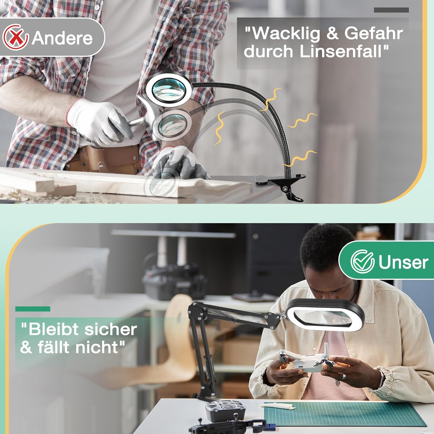 Thumbnail 3 de Drdefi 10X Lupe mit Licht 🔍