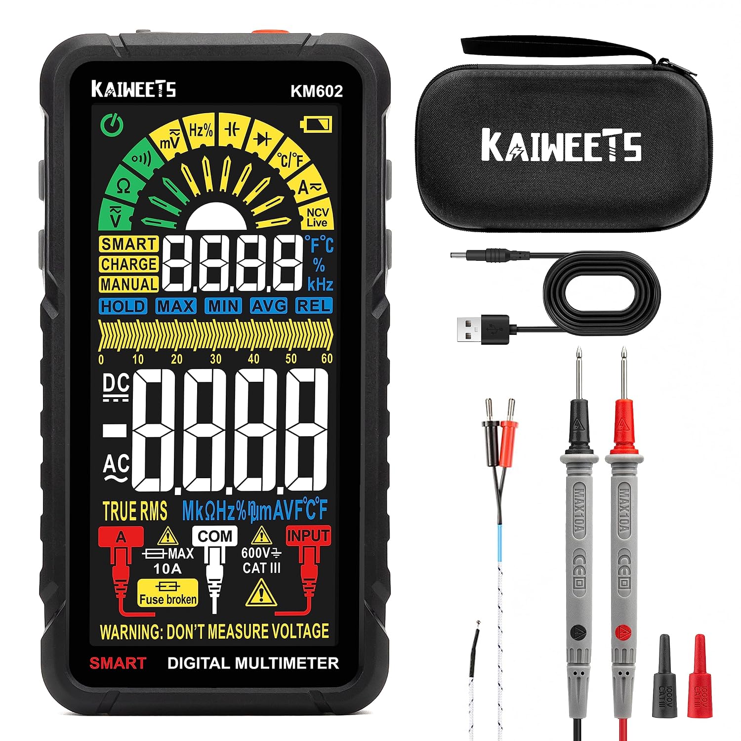 Kaiweets KM602 Multimeter 6000 Zählungen