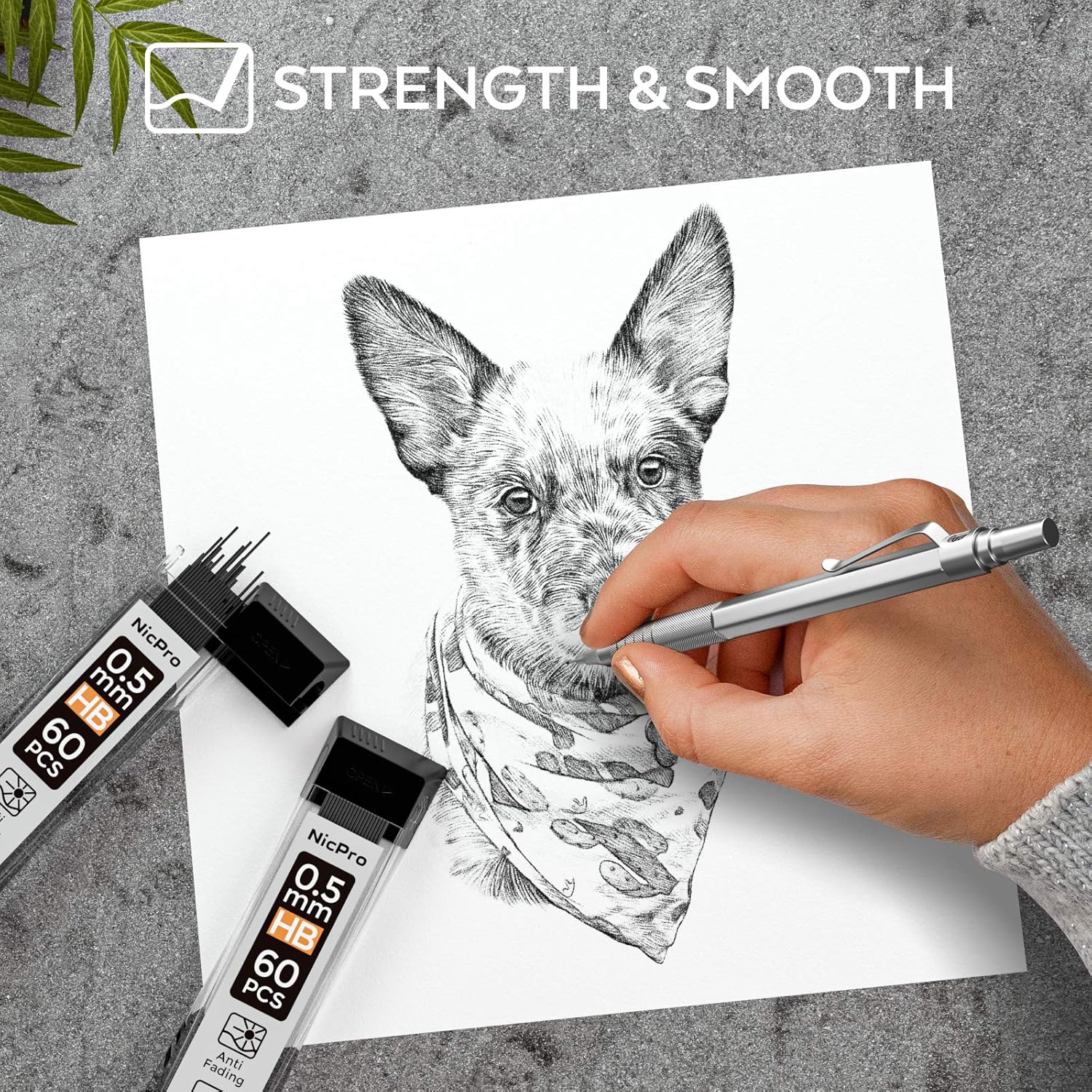 Thumbnail 4 de Nicpro 0,5 mm HB Bleistiftminen 600er Pack ✏️