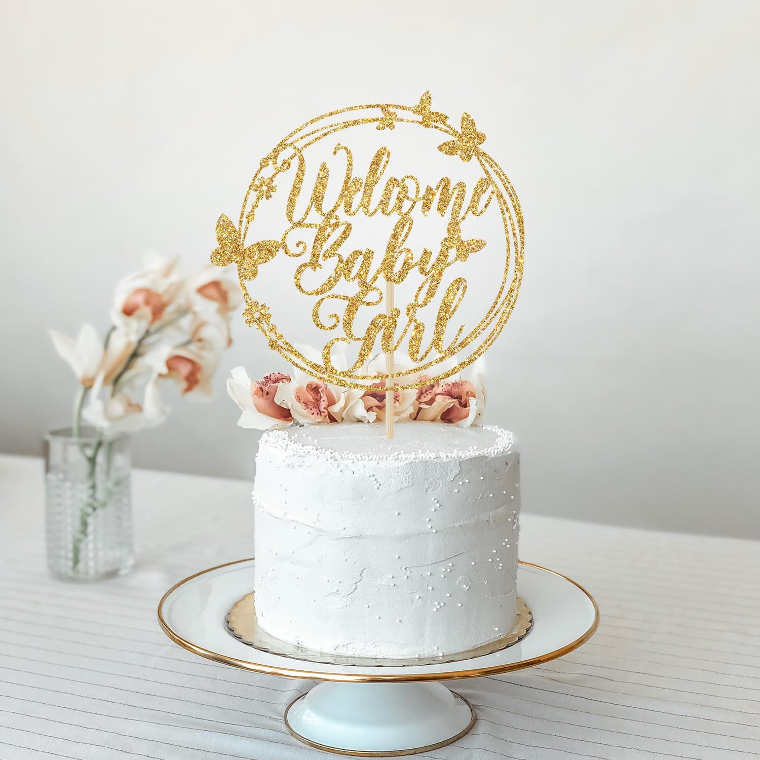 Thumbnail 5 de Baby Shower Cake Topper, Gold Glitter