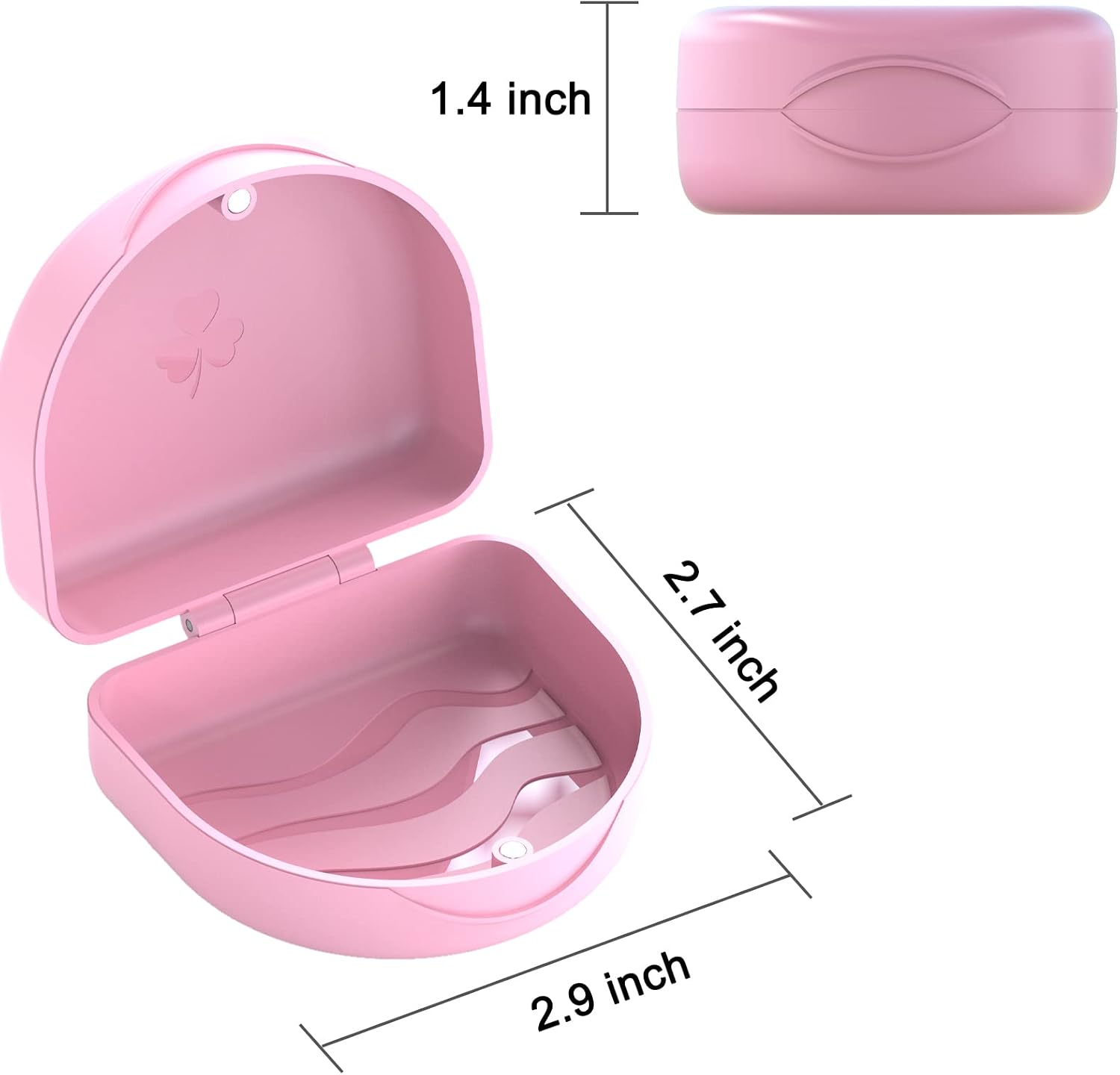 Detalle de ARGOMAX Magnetic Retainer Case, Pink PP Hard Shell with Textured Interior