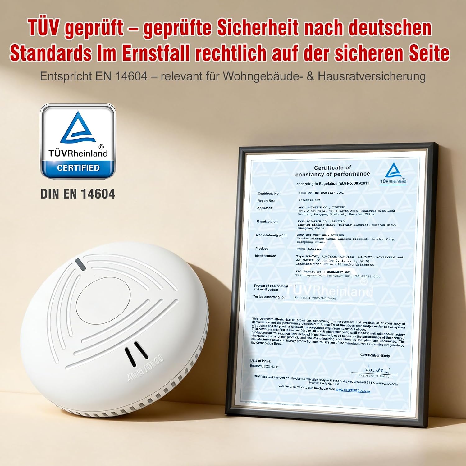 Thumbnail 4 de DAYTECH Rauchmelder 10 Jahre Batterie – 4er Set