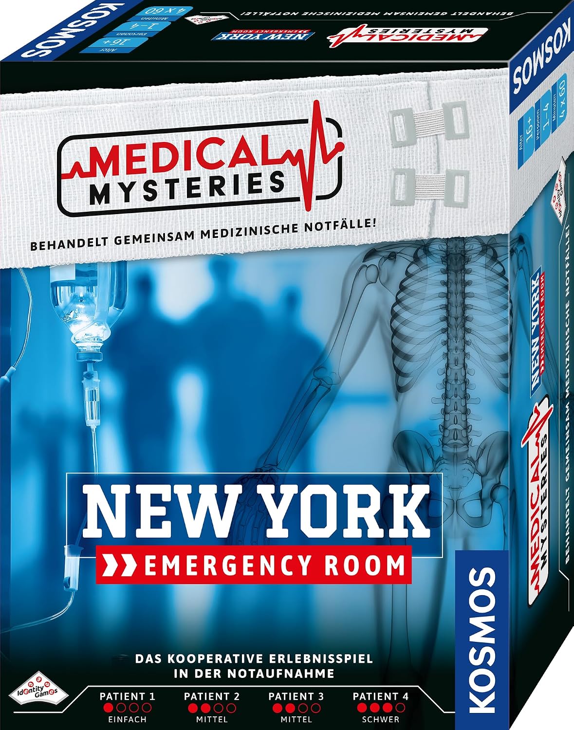 Detalle de Kosmos Medische mysteries – New York Emergency Room, coöperatief spel voor 1 tot 4 spelers