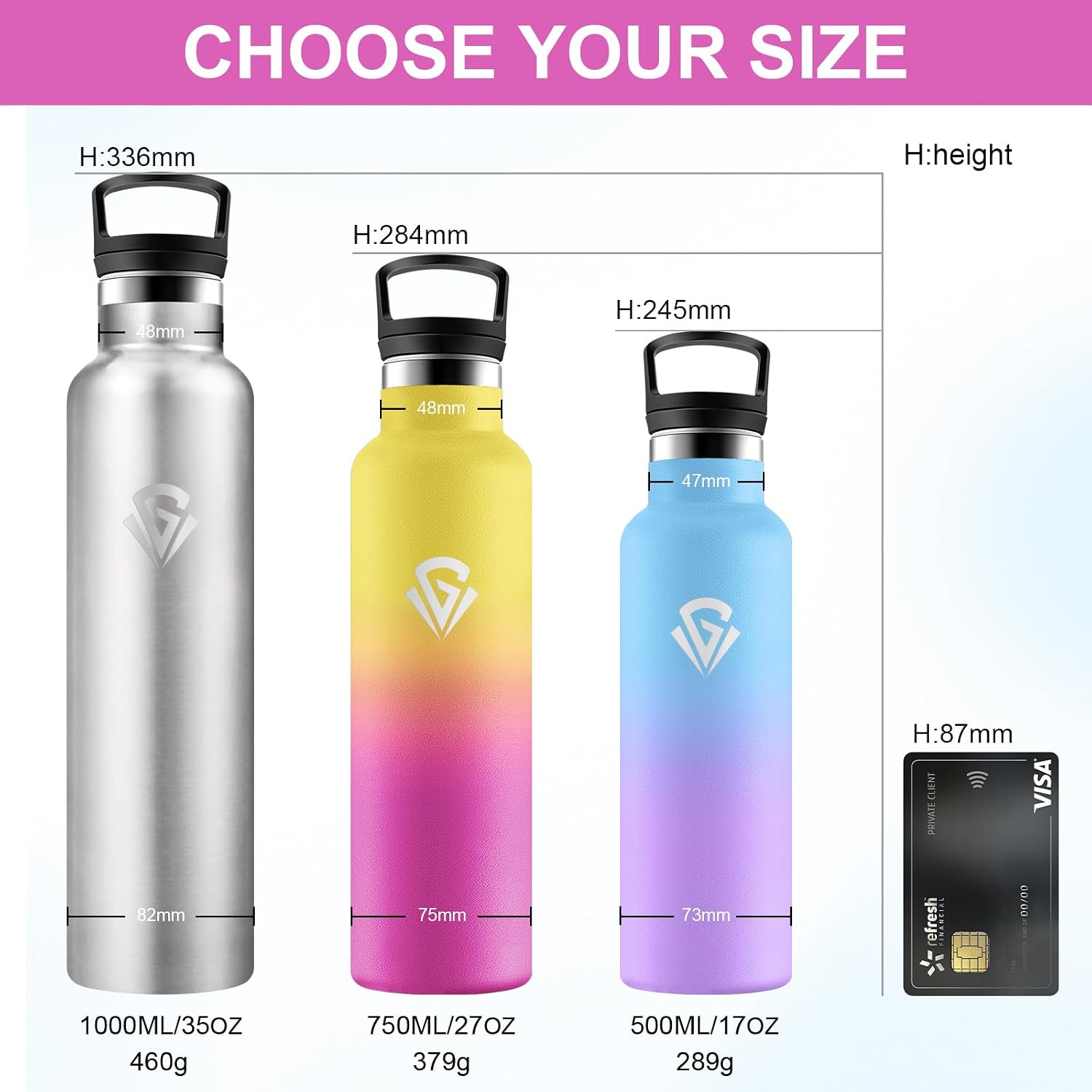 Thumbnail 4 de JAPORIA Gourde Inox 750ml Bouteille isotherme