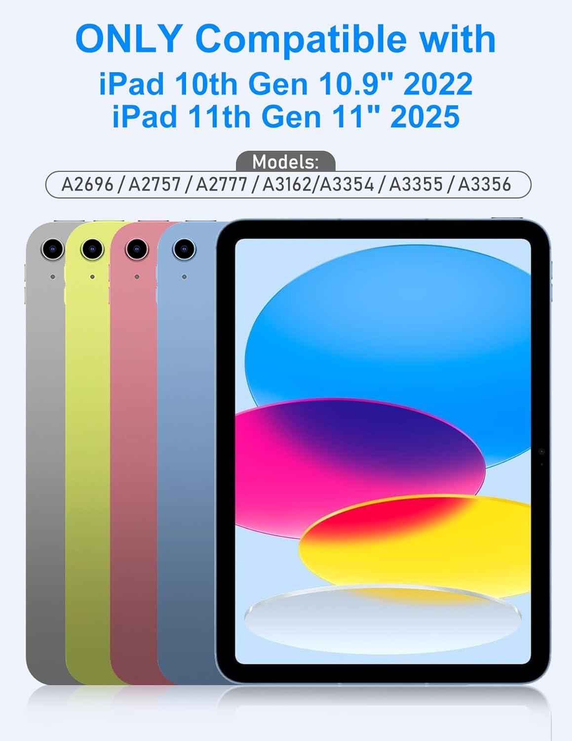 Thumbnail 1 de Nsyee Keyboard Case with Touchpad and Mouse for iPad 11th A16 2025 and iPad 10th Gen 2022