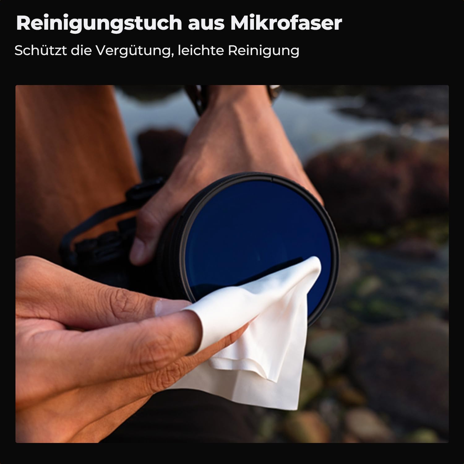 Thumbnail 5 de K&F CONCEPT 37 mm Zirkularer Polarisationsfilter CPL – 18‑fach beschichtet, ultradünn