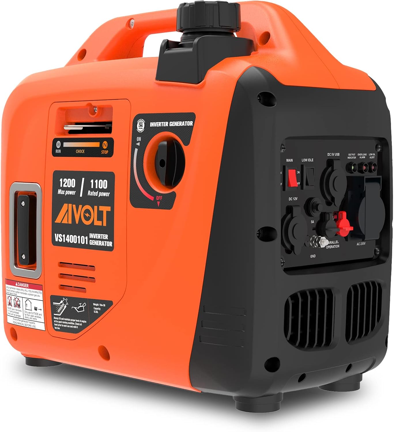 Detalle de AIVOLT 1200W Petrol Inverter Generator 1200W ๐