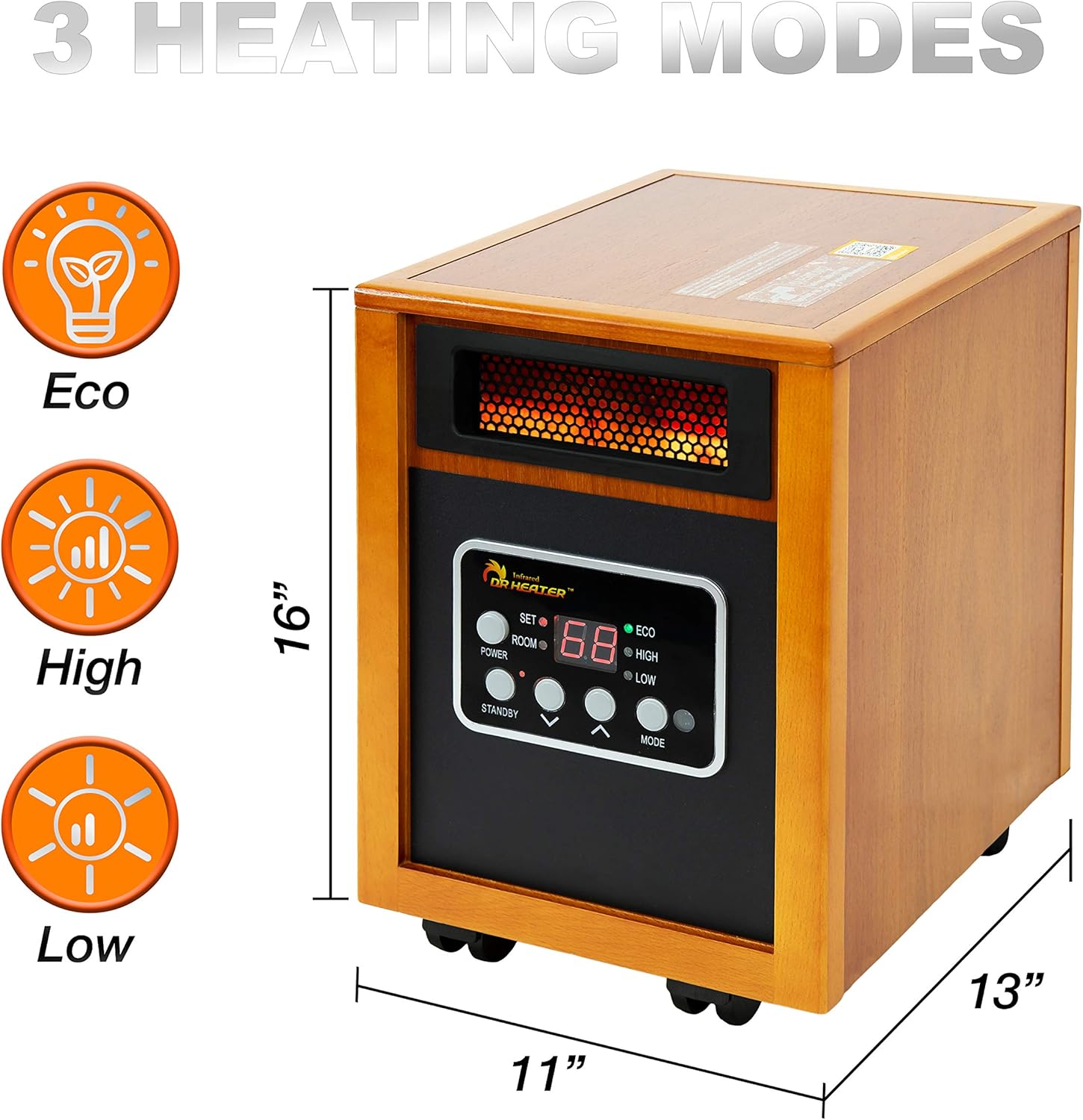 Detalle 2 de DR. INFRARED HEATER Original 1500W Heater 🌡