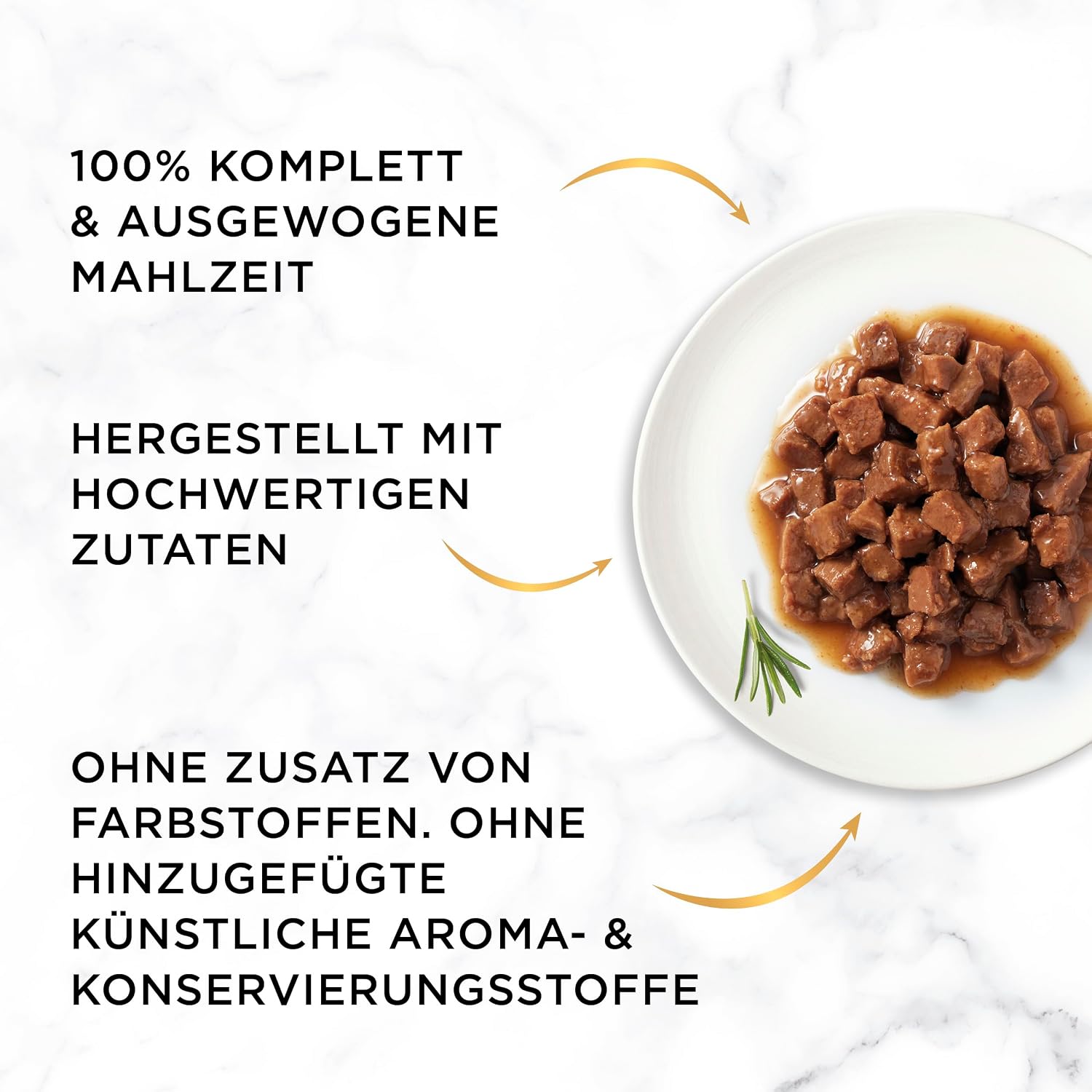 Detalle 2 de Gourmet Gold Zarte Häppchen in Sauce – Nassfutter für Katzen, 12er Pack (12 x 8 Dosen à 85 g)