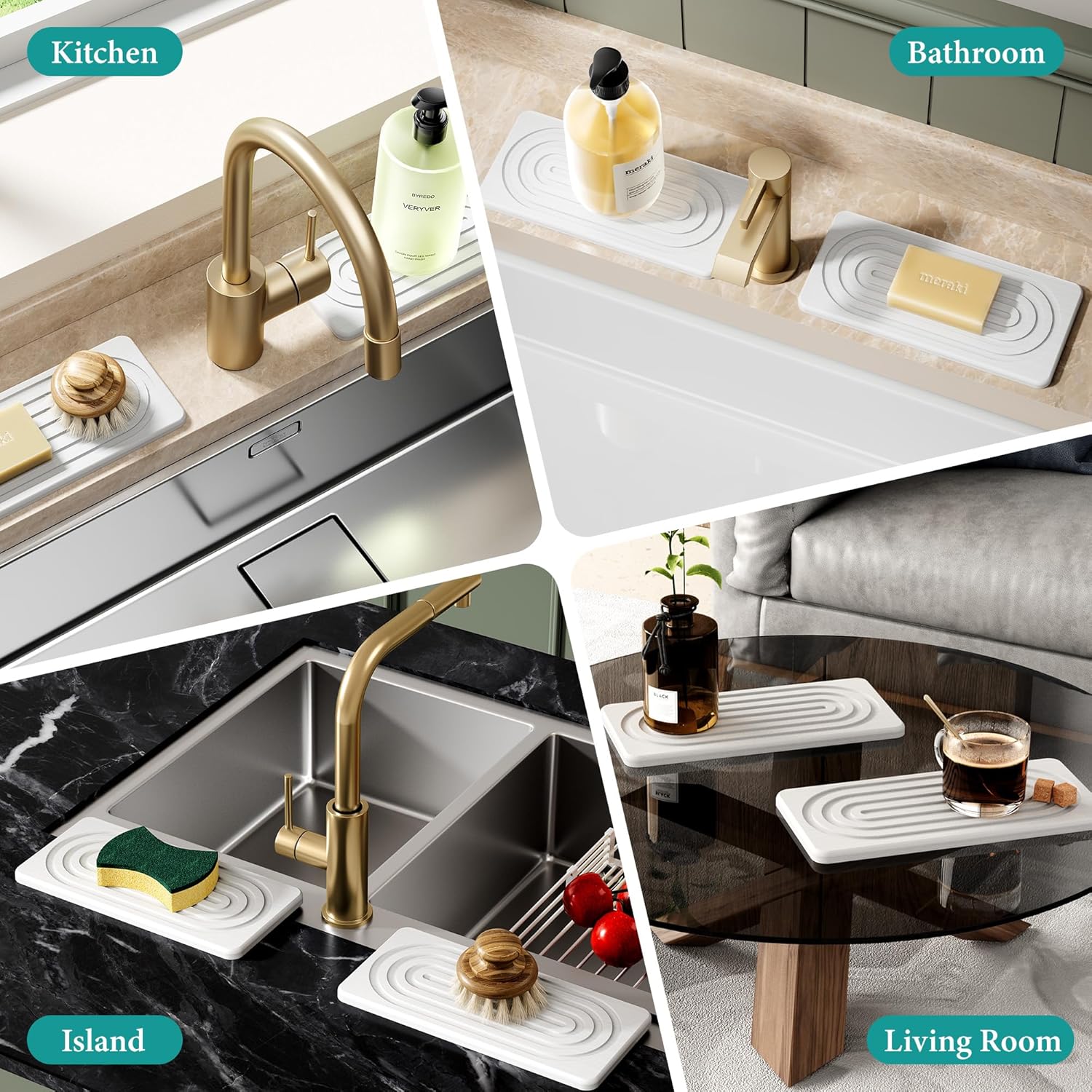 Thumbnail 6 de MAGKOTA Water Absorbing Stone Tray 8.3"