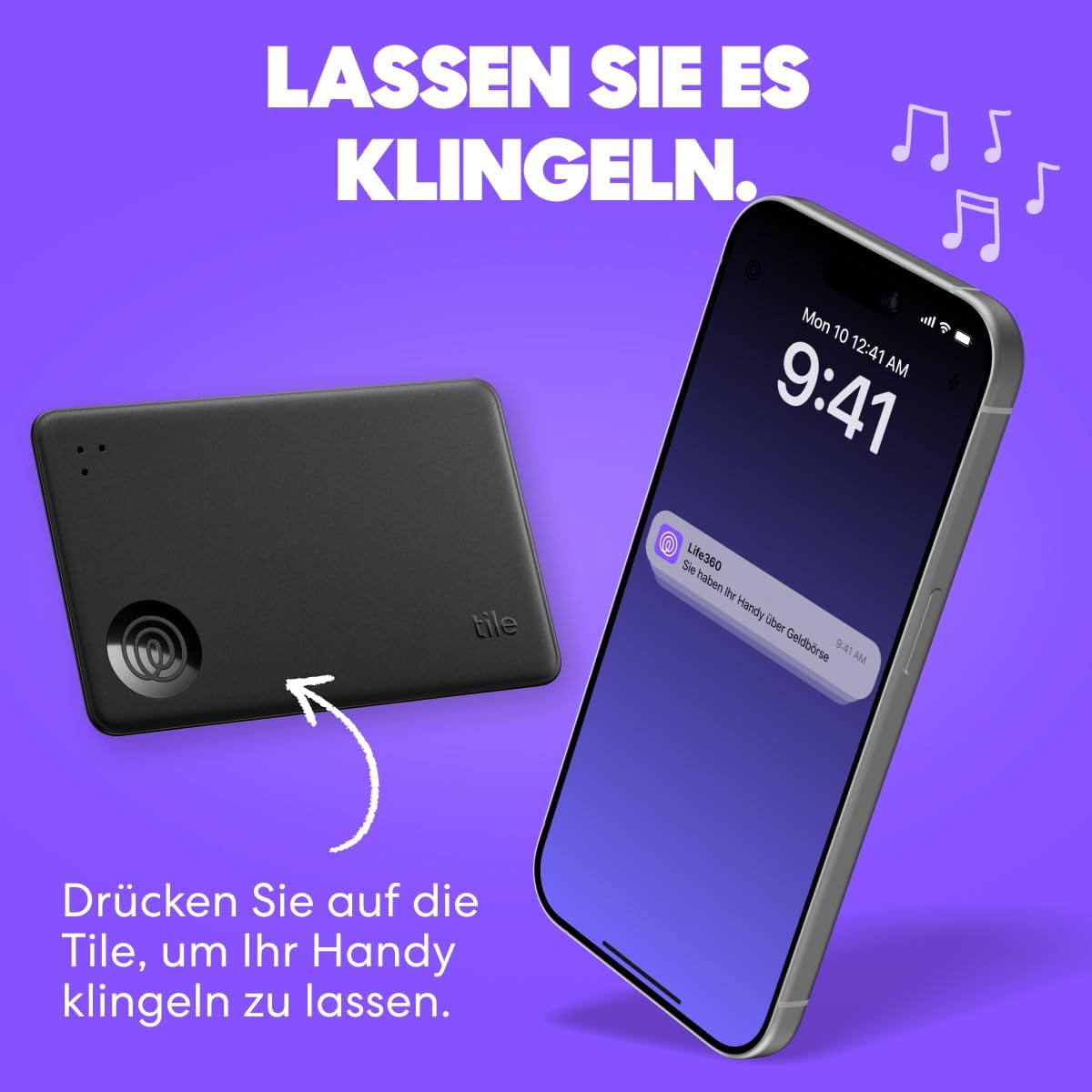 Thumbnail 3 de Life360 Tile Starter Pack – Bluetooth-Tracker im 2er-Pack (Schwarz) für Schlüssel, Geldbörse & Co.