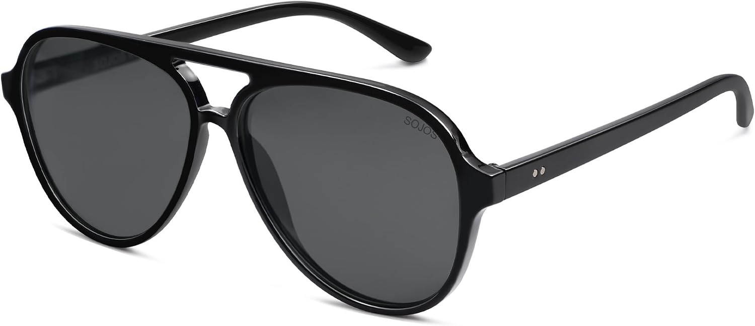 Detalle de SOJOS Polarized Aviator Sunglasses SJ2201