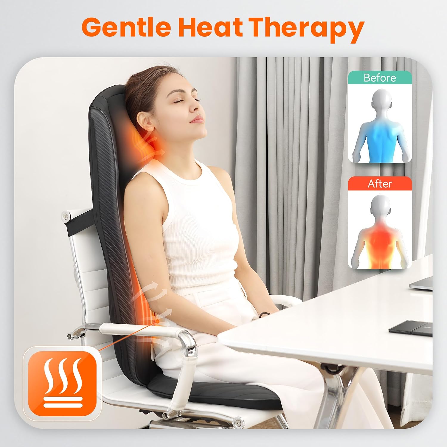 Thumbnail 2 de Snailax Asiento de Masaje Shiatsu para Cuello y Espalda 🦋